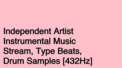 Instrumental Type beats, drum samples, beat leases [RFLXN] Showcase