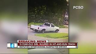 11-year-old girl injured in hit-and-run crash