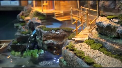 Ho trasformato un acquario rotto in un acquario diorama a cascata