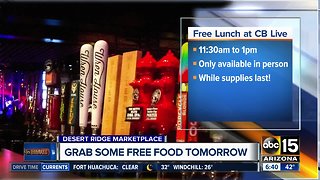 Get free lunch at CB Live!