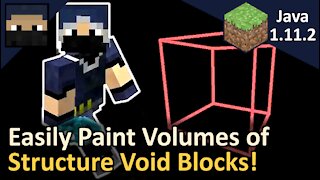 Void Painting! How to Quickly Place Void Blocks! Minecraft Java 1.11.2! Tyruswoo Minecraft