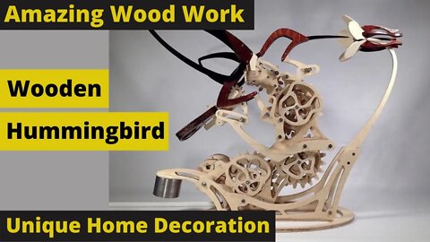 Wooden Humming Bird - Unique Home Decoration #woodworking