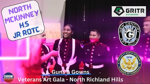 North McKinney High School JR-ROTC - Guns & Gowns Veteran Art Gala #DFW 2023