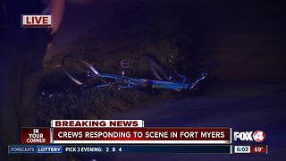 BREAKING: Hit and run crash sends cyclist to hospital in Fort Myers
