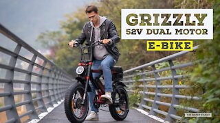 Grizzly 52V Dual Motor | 32Ah Allwheel drive | Full suspension|2 batteries| Patented Metal Gear Tech