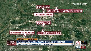 Possible exposure to measles at 6 KCMO locations