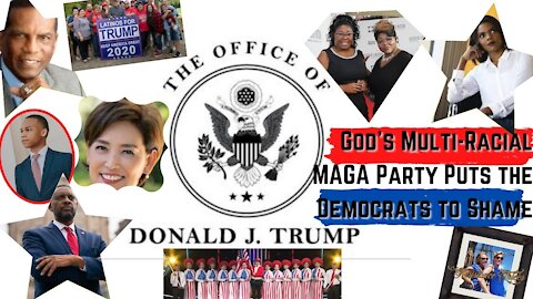 The Office of Donald J. Trump: God's Multi-Racial MAGA Party Puts the Democrats to Shame 1/25/2021
