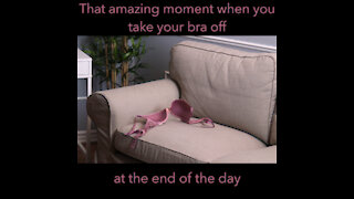 Bra on couch [GMG Originals]