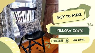 Super Easy Pillow Cover With Zipper And Piping #beginnerfriendly #quilting #scrappy #homesteading