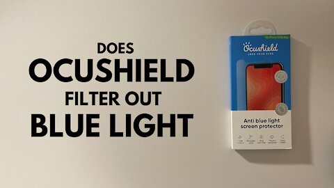 Blue Light Filter Test | Ocushield Anti Blue Light Screen Protector vs Normal Screen Protector