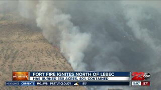 Fort Fire ignites north of Lebeq