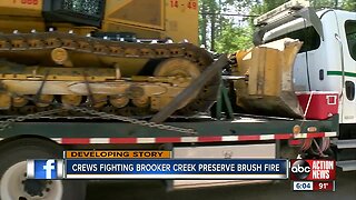 Brooker Creek Preserve closed as crews fight brush fire