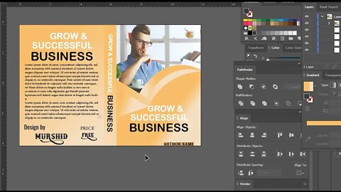 How to Design a Creative Book cover | Adobe Illustrator full tutorial #graphicdesigner #design