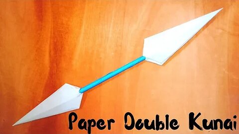 MAKING DOUBLE KUNAI FROM PAPER - ( how to make a paper KUNAI )