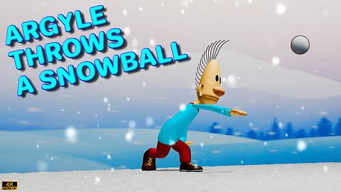 Argyle Throws A Snowball
