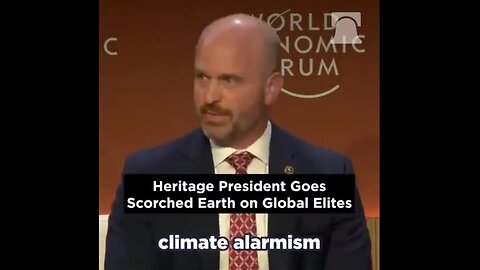 WOW 💥 You're Part of the Problem 💥 Heritage Foundation Founder Kevin Roberts Calls out WEF in Davos (1.18.24)