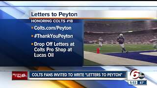 Colts fans invited to write letters to Peyton