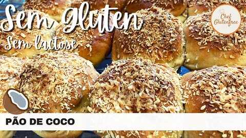 Pão de Coco - Sem Glúten e Sem Lactose