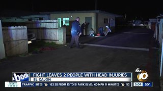 Two people attacked in El Cajon, left with head injuries