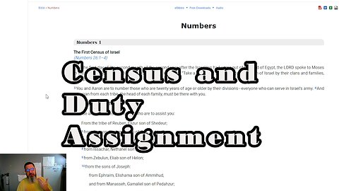 Numbering the People, and Assigning Responsibility Numbers 1-4