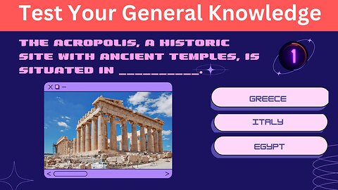 World's History Quiz - Test your general knowledge.