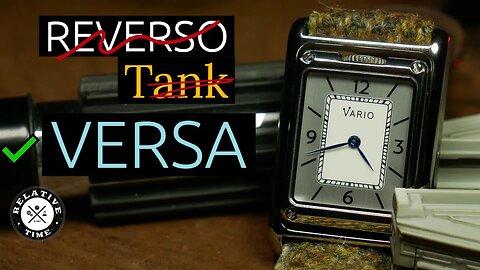 Two Tank Watches In One: The Slim Dual Time Vario Versa