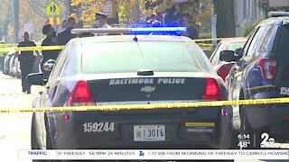 Two officers shot in West Baltimore on Monday