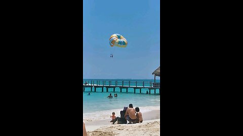 Parachute on the beach