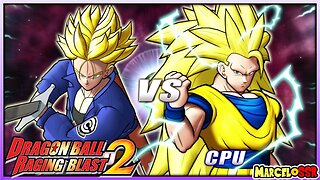 Trunks Sword Vs. Goku SSJ3 - Dragon Ball: Raging Blast 2