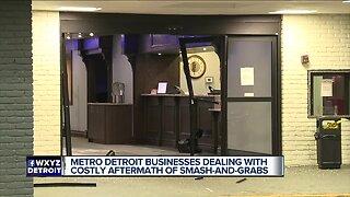 Metro Detroit businesses dealing with costly aftermath of smash-and-grabs