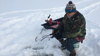 Ice fishing alaska