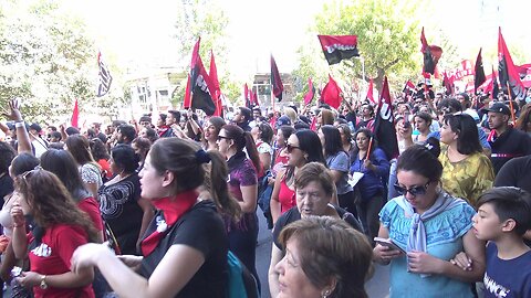 Marcha por el derecho a la vivienda y la ciudad in Santiago