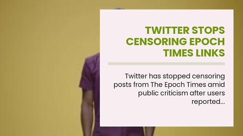Twitter stops censoring Epoch Times links following public outcry