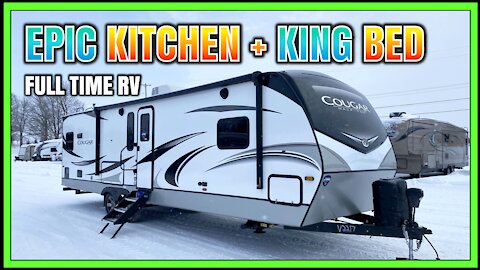 DREAM Kitchen & KING Bed Slide!! 2021 Cougar 30RKD