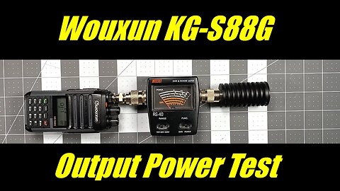 Wouxun KG-S88G Output Power Test