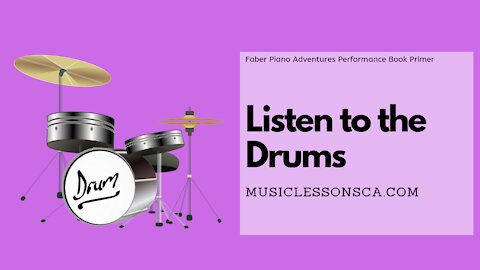 Piano Adventures Performance Book Primer - Listen to the Drums