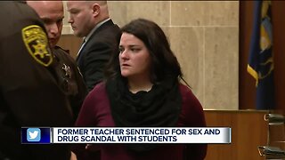 Former teacher sentenced to 4-15 years for sex, drug scandal with students