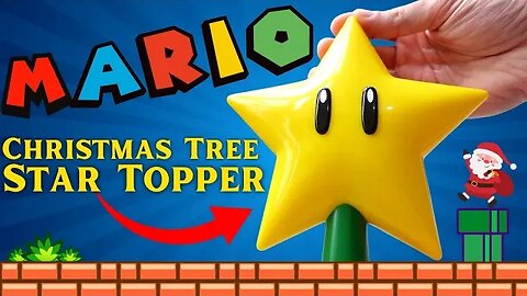 Super Mario Tree Topper Star 2 Plug-in Light Up Christmas Star