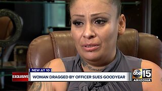 Woman sues 1 year after being punched, dragged by Goodyear officer
