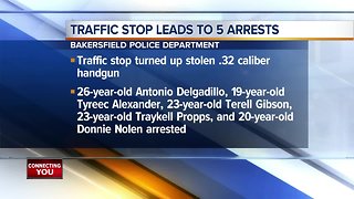 Traffic stop leads to several arrests in central Bakersfield