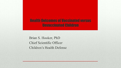 Health Outcomes of Vaccinated versus Unvaccinated Children