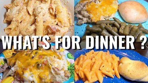 WHAT'S FOR DINNER ? 4 EASY & DELICIOUS WEEKNIGHT MEALS | MEXICAN CHICKEN ALFREDO | CHICKEN CASSEROLE