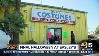 Easley's costume store closing after 72 years