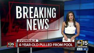 Child rushed to the hospital after pulled from an Avondale pool