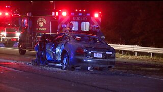 Two people dead after a highway chase ends in a head-on crash on I-90 in Euclid