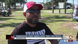 Thousands share Thanksgiving meal in Immokalee