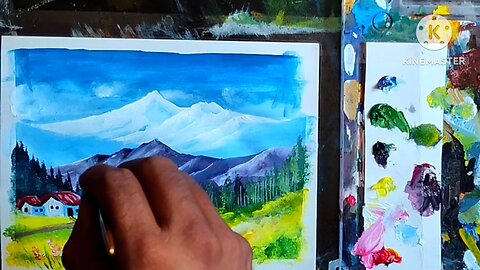 last part |Acrylic painting#how to draw#color mixing