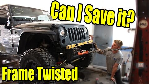 Can we save this Totaled Jeep with strange hidden damage and save $4000?