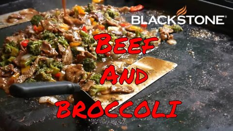 Simple Beef and Broccoli Chinese on the Blackstone Griddle