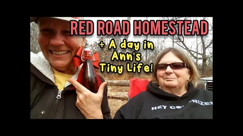 Red Road Homestead Visits and STEALS my Rooster! - Ann's Tiny Life